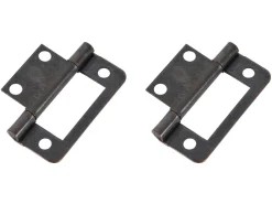 Fjord metalen middel vlakke scharnieren (2x stuks) - anthracite