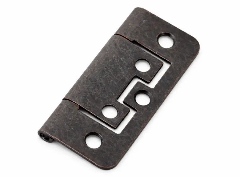 Fjord metalen vlakke scharnieren (2x stuks) - bronze