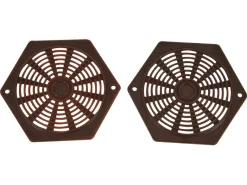 Fjord zeskant ventilatieroosters - brown
