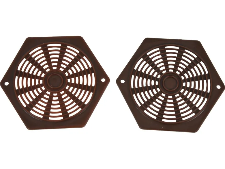 Fjord zeskant ventilatieroosters - brown