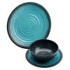 Flamefield Granite Aqua serviesset - 12-delig