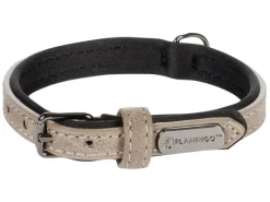 Flamingo Delu Taupe halsband - S/M