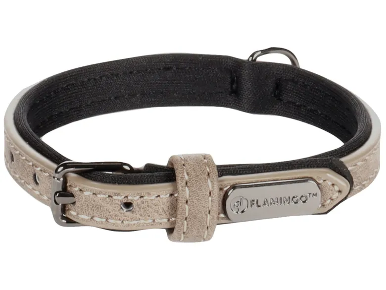 Flamingo Delu Taupe halsband - M
