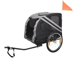 Flamingo Doggy Liner Juliette Grey hondenfietskar
