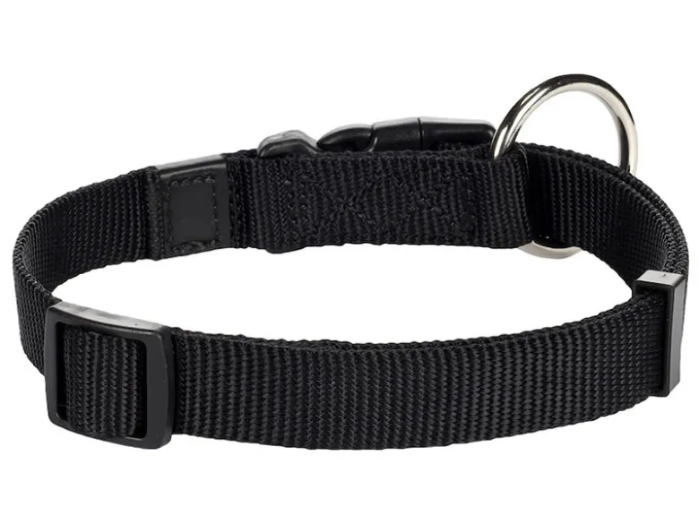 Flamingo Ziggi Black halsband - S
