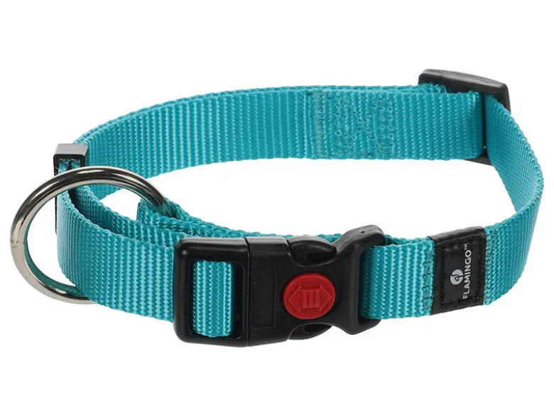 Flamingo Ziggi Turquoise halsband - L