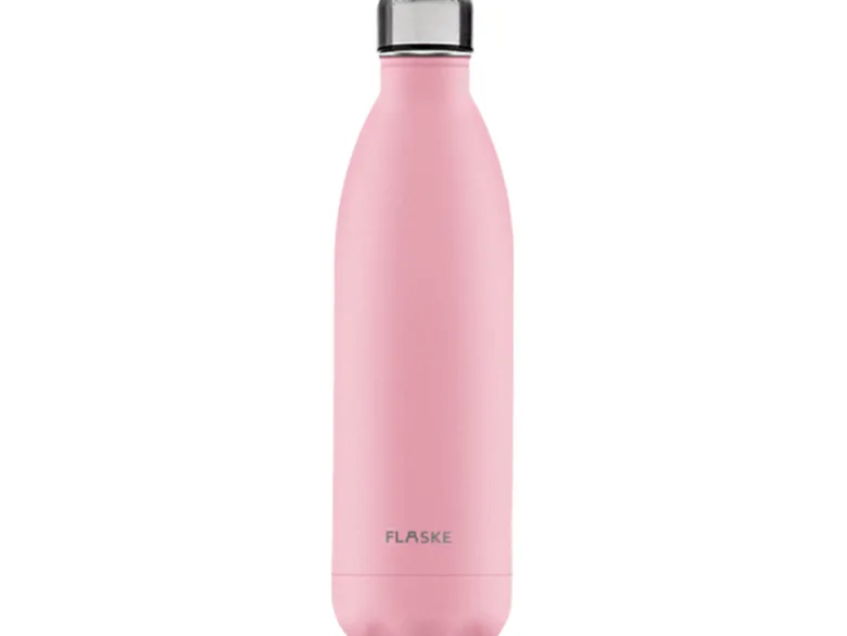 Flaske 1 liter rvs drinkfles - flower