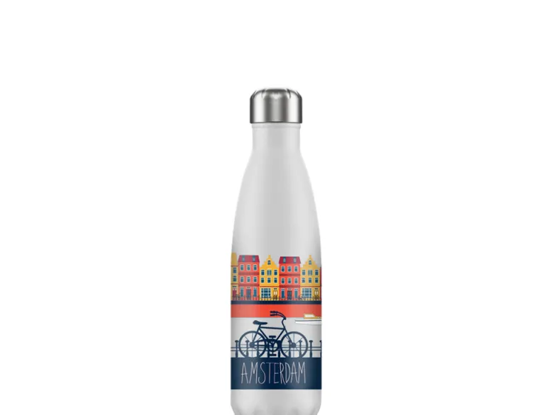 FLASKE 500 ml RVS Drinkfles - Amsterdam Avenue