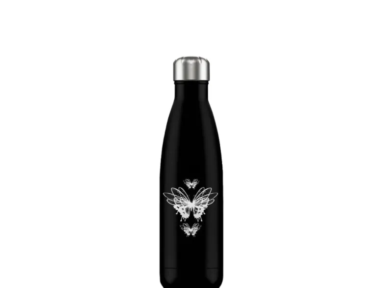 FLASKE 500 ml RVS Drinkfles - Butterfly