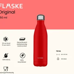 Flaske 750 ml rvs drinkfles - chilly