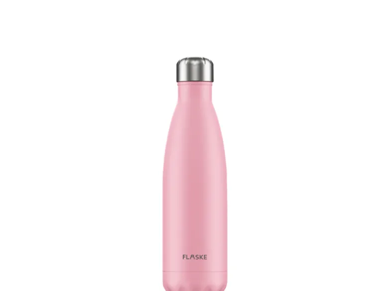 Flaske 500 ml rvs drinkfles - flower