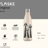 Flaske 500 ml rvs drinkfles - giraffe