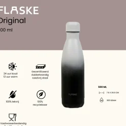 Flaske 500 ml rvs drinkfles - gradient mono