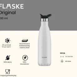Flaske 500 ml rvs drinkfles - ice
