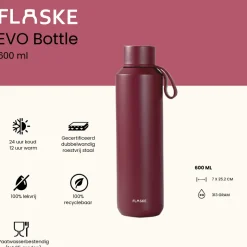 FLASKE 600 ml RVS Drinkfles - Lava