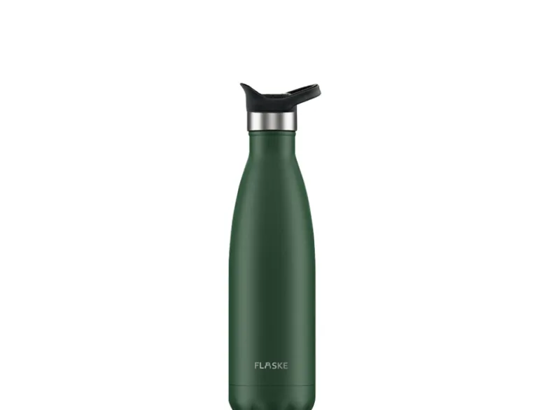Flaske 500 ml rvs drinkfles - moss