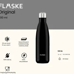 Flaske 500 ml rvs drinkfles - night