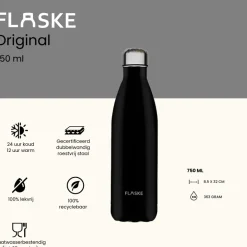 Flaske 750 ml rvs drinkfles - night