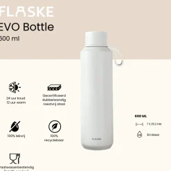 FLASKE 600 ml RVS Drinkfles - Pale
