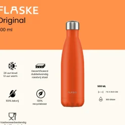 Flaske 500 ml rvs drinkfles - sunrise