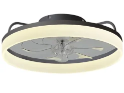 FlinQ AeroGlow slimme plafondventilator met verlichting - Black