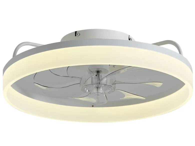 FlinQ AeroGlow Slimme plafondventilator met verlichting - White