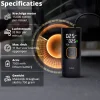 FlinQ draagbare luchtcompressor - Black/Orange