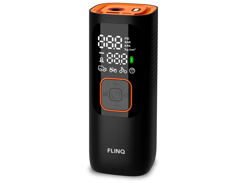 FlinQ draagbare luchtcompressor - Black/Orange
