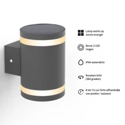 FlinQ Dusk solar wandlamp