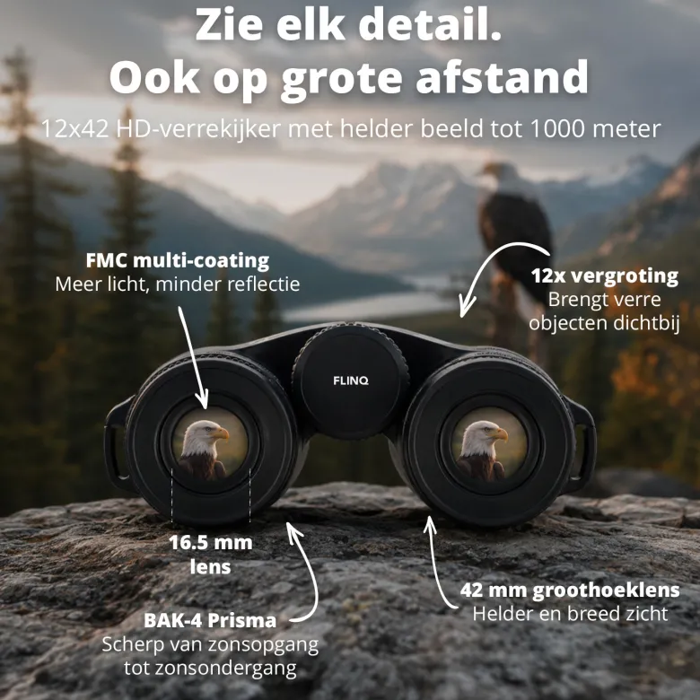 FlinQ HD verrekijker - Black