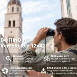 FlinQ HD verrekijker - Black