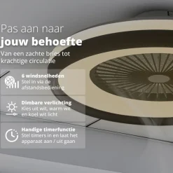 FlinQ LumiFan Plafondventilator - Black