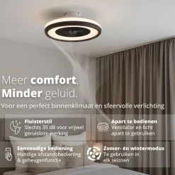 FlinQ LumiFan Plafondventilator - Black