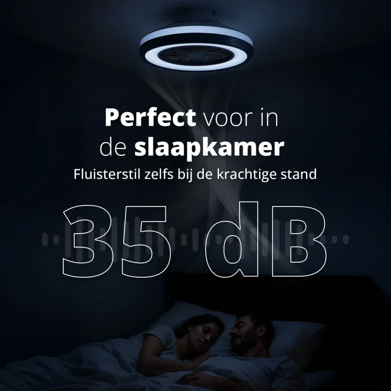 FlinQ LumiFan Plafondventilator - Black