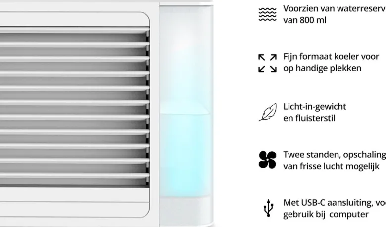 FlinQ 800 ml tafel aircooler