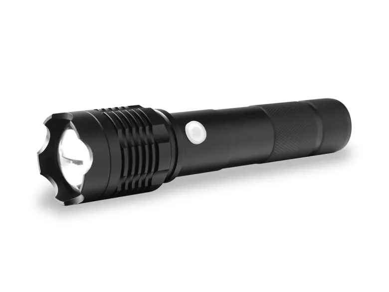 FlinQ oplaadbare LED zaklamp - Black