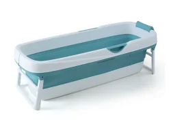 FlinQ Opvouwbaar ligbad - Blue/White