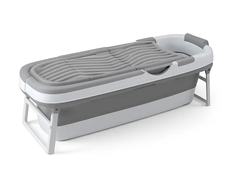 FlinQ opvouwbaar ligbad - Grey/White