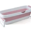 FlinQ opvouwbaar ligbad - Pink/White