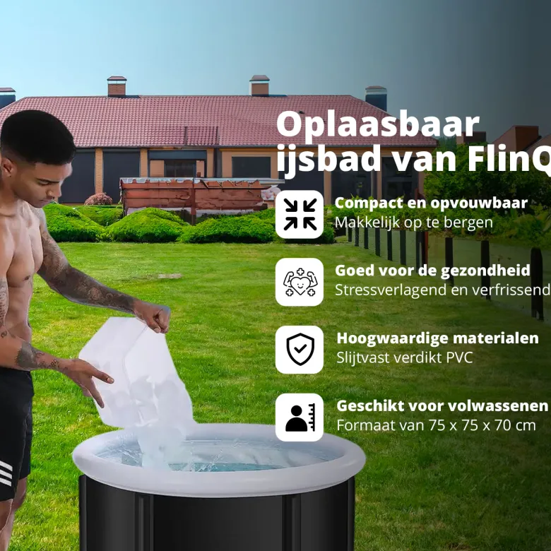 FlinQ opvouwbaar outdoor zitbad