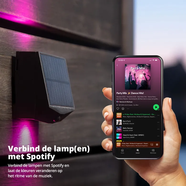 FlinQ Orion Smart Solar Wandlamp