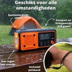 FlinQ RescueWave draagbare DAB+/FM radio
