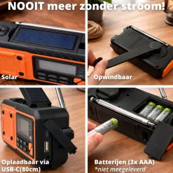 FlinQ RescueWave draagbare DAB+/FM radio