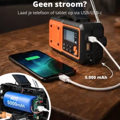 FlinQ RescueWave draagbare DAB+/FM radio