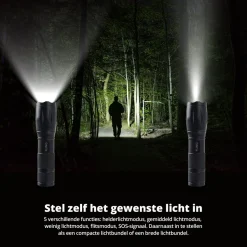 FlinQ set van 2 Militaire zaklampen met batterijen