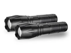 FlinQ set van 2 Militaire zaklampen met batterijen