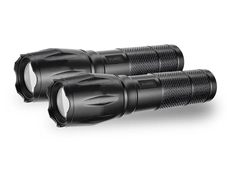 FlinQ set van 2 Militaire zaklampen met batterijen