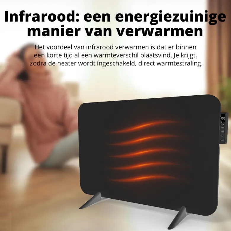 FlinQ Slimme Infrarood Verwarming - 450 watt