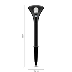 FlinQ Spike Solar lamp met sensor - Set van 2