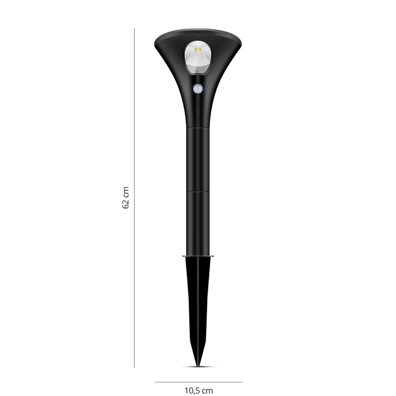 FlinQ Spike Solar lamp met sensor - Set van 2